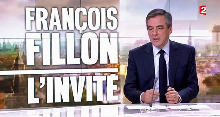 Audiences JT (dimanche 5 mars 2017) : François Fillon fait exploser l'audience du 20h de France 2, Laurent Delahousse devance Anne-Claire Coudray