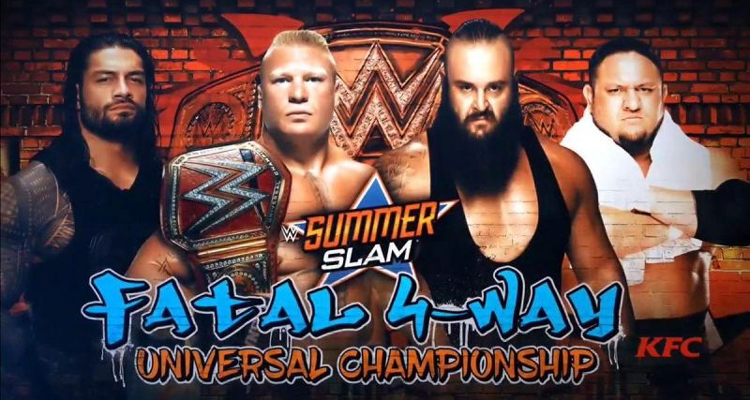 WWE Summerslam 2017 : Brock Lesnar, Braun Strowman, Roman Reigns et Samoa Joe pour un choc des titans