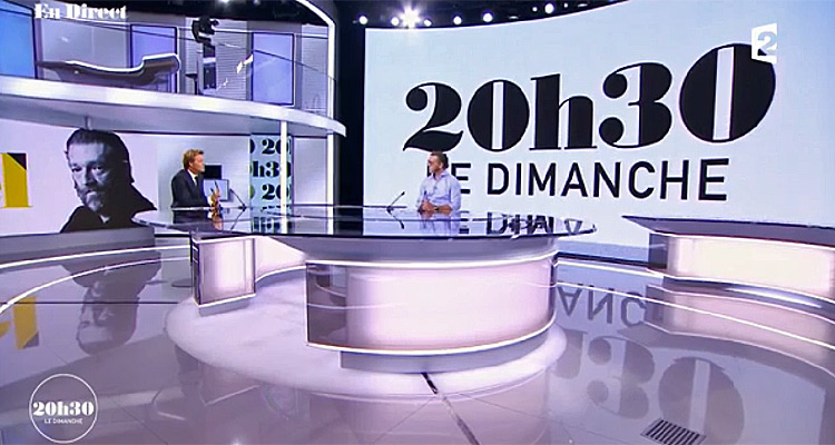 Laurent Delahousse : 19h le dimanche en progression avec Manuel Valls, 20h30 le dimanche en recul avec Vincent Cassel
