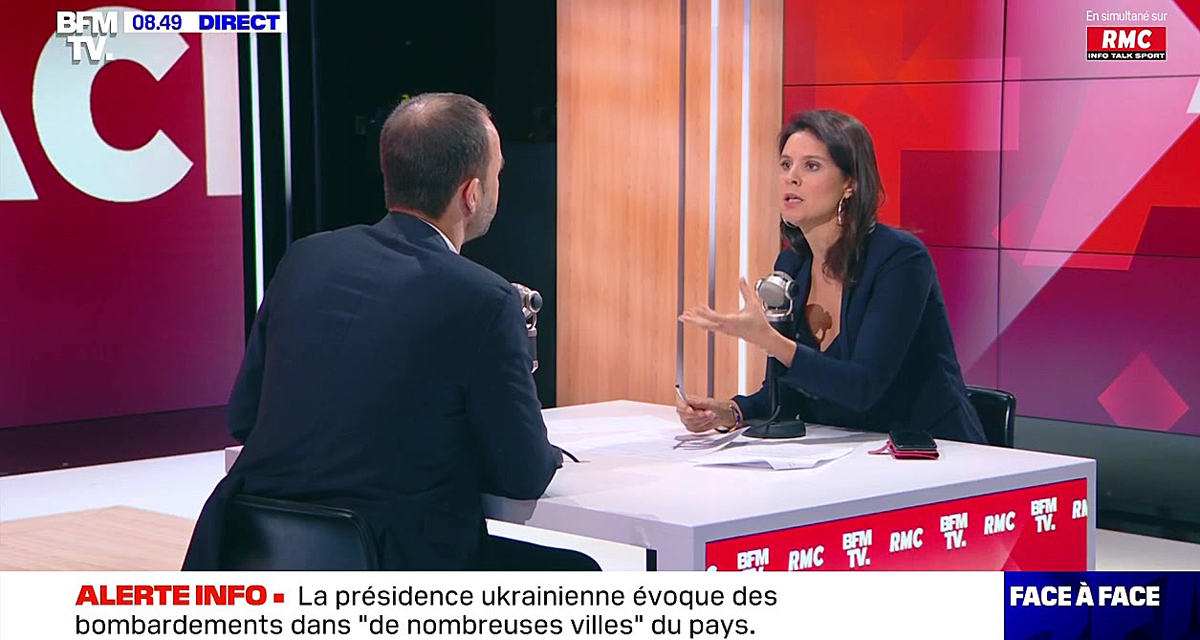 BFMTV malaise pour Apolline de Malherbe, son invité pris au piège en direct sur l’antenne