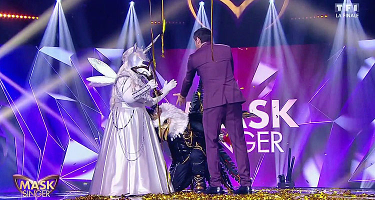 Mask Singer 2019 : la Licorne (Laurence Boccolini) grande gagnante de la finale sur TF1 face à l'aigle (Karl Zéro)