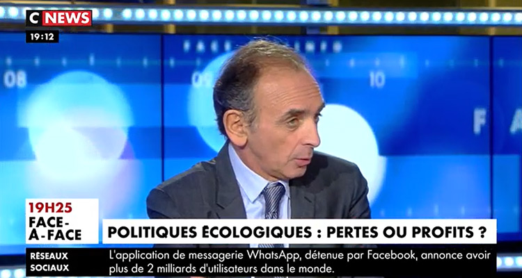 Face à l'info : Eric Zemmour quittera l'antenne de CNews après un dernier débat avec Denis Tillinac