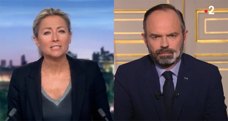 JT 20 heures (Audiences TV) : 10 millions de Français pour Anne-Sophie Lapix, leader devant TF1 et Gilles Bouleau avec Edouard Philippe 