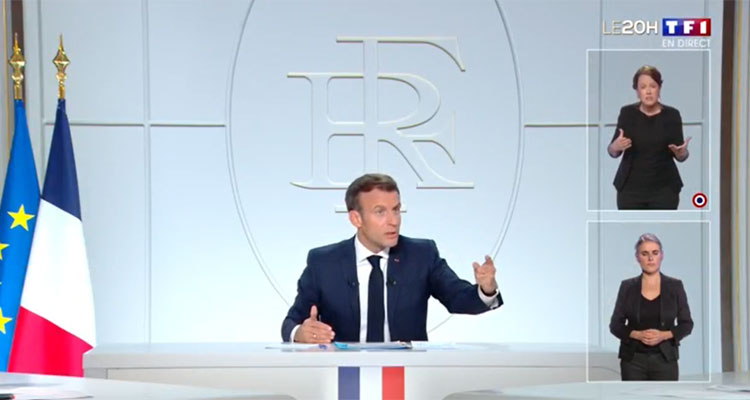 Emmanuel Macron / Couvre-feu : quelle audience pour l'interview avec Anne-Sophie Lapix et Gilles Bouleau ?