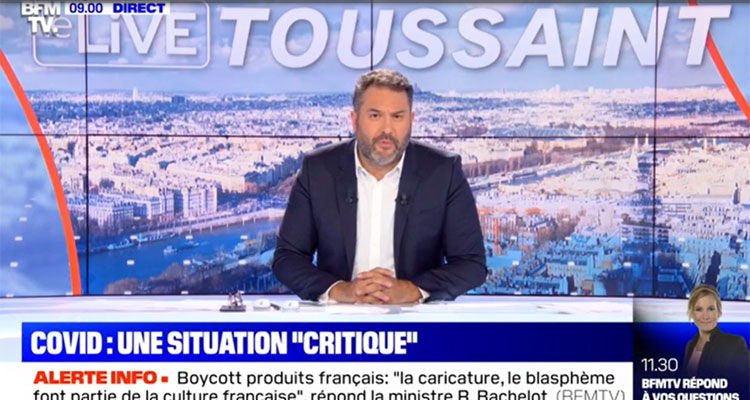 Audiences TV TNT (octobre 2020) : BFMTV 6e chaine française, CNews en record historique, M6 et L'Equipe en hausse, C8 dévisse... 