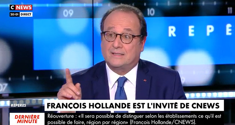 Face à l'info : François Hollande tacle Eric Zemmour et CNews chez Jean-Pierre Elkabbach