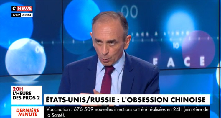 Face à l'info : grand danger pour Eric Zemmour, intimidations sur CNews
