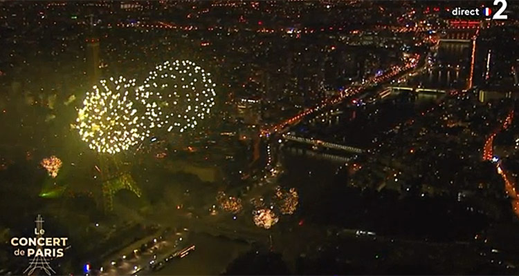 Feu d'artifice du 14 juillet 2021 : quelle audience pour le Concert de Paris à la Tour Eiffel sur France 2 ? 
