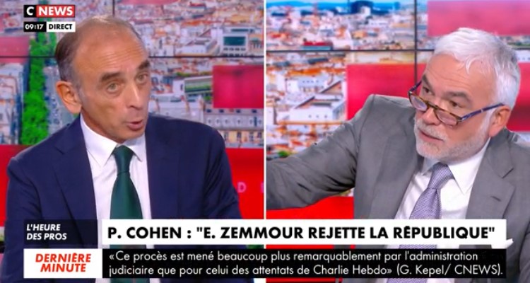 CNews : triomphe pour Pascal Praud, Eric Zemmour exulte, « Je suis là pour choquer ! »