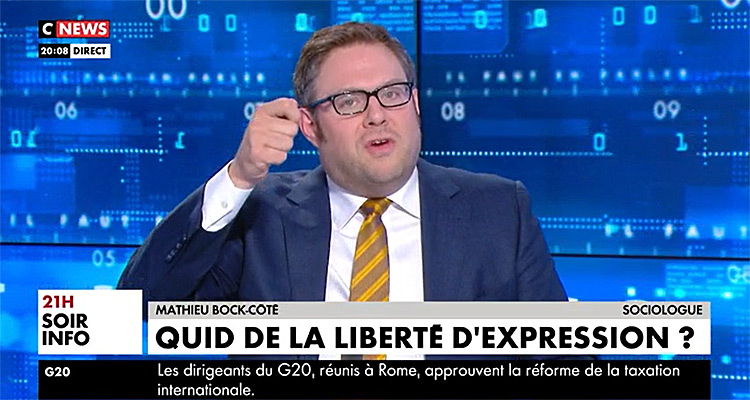 CNews : Mathieu Bock-Côté inquiet pour Eric Zemmour, Eugénie Bastié éloignée