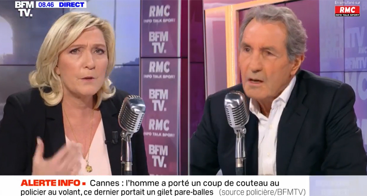 BFMTV : retour choc pour Jean-Jacques Bourdin, Marine Le Pen enfonce Eric Zemmour