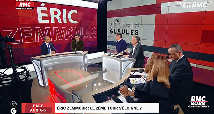 Les Grandes Gueules : audience stupéfiante pour Eric Zemmour face à Marschall et Truchot sur RMC Story ?