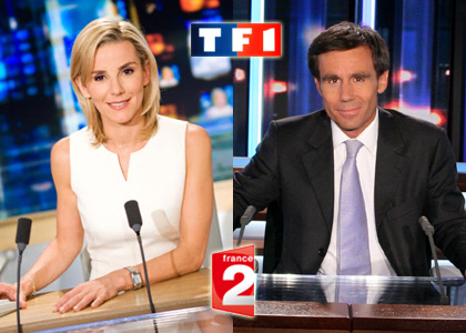 20 heures : plus faible écart entre TF1 et France 2 depuis 1996
