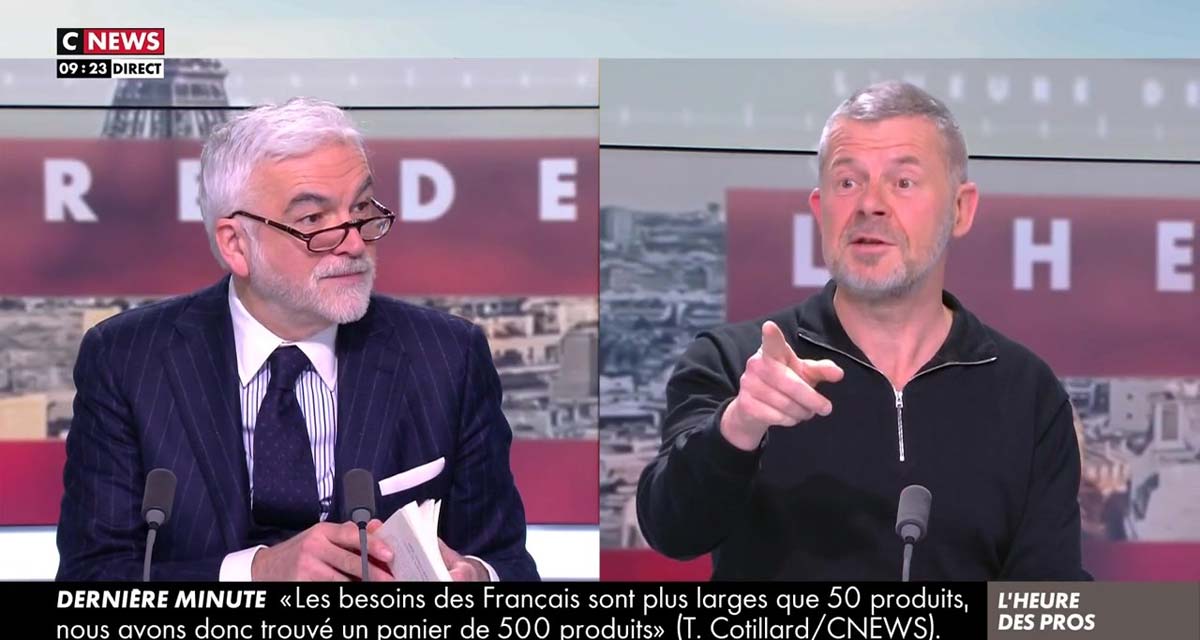 L'heure des pros : Eric Naulleau menace de partir en direct, Pascal Praud balance ses lunettes sur CNews