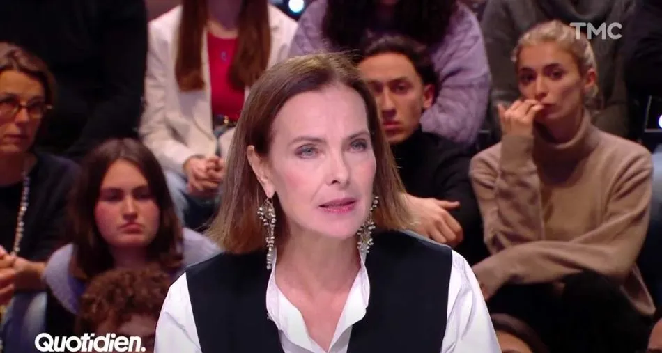 Carole Bouquet invitée de Quotidien sur TMC.