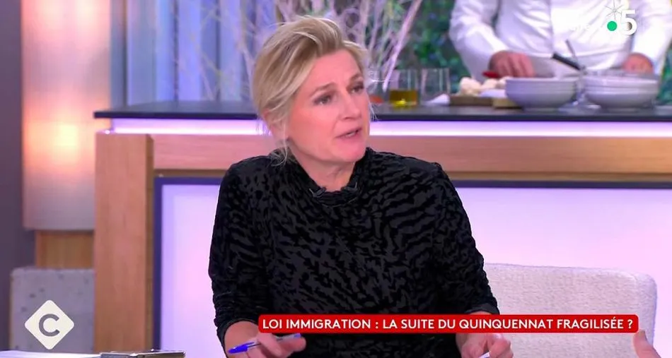 Anne-Élisabeth Lemoine est revenue sur la loi immigration dans C à vous