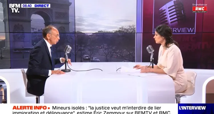 BFMTV : audience déroutante pour Eric Zemmour, Apolline de Malherbe perturbée BFMTV : audience déroutante pour Eric Zemmour, Apolline de Malherbe perturbée