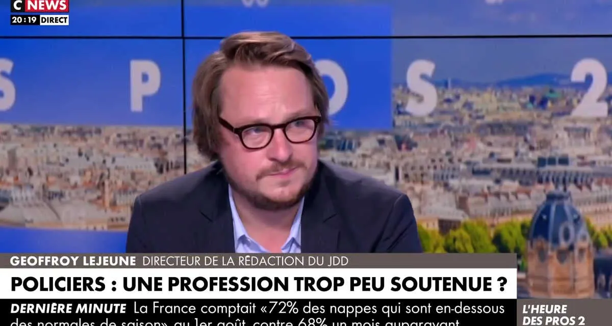 “C’est très dangereux” Geoffroy Lejeune alerte les téléspectateurs de L’heure des Pros sur CNews “C’est très dangereux” Geoffroy Lejeune alerte les téléspectateurs de L’heure des Pros sur CNews