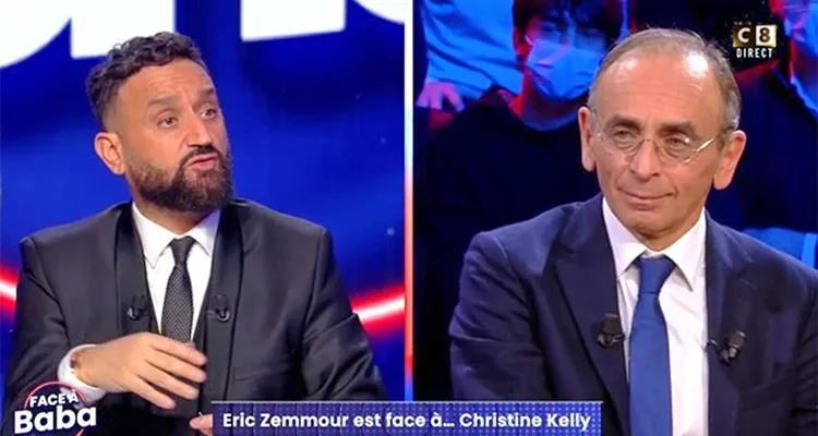 Eric Zemmour / Cyril Hanouna : nouveau record pulvérisé pour Face à Baba sur C8 avec les audiences consolidées Eric Zemmour / Cyril Hanouna : nouveau record pulvérisé pour Face à Baba sur C8 avec les audiences consolidées