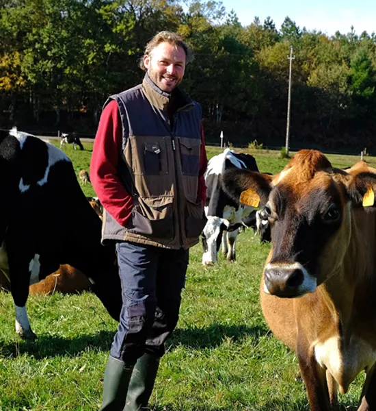 Samuel (40 ans), éleveur de vaches laitières en Nouvelle-Aquitaine
