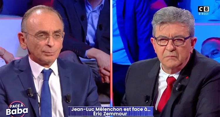 Face à Baba (C8) : quelle audience pour Jean-Luc-Mélenchon et Cyril Hanouna avec Eric Zemmour ? Face à Baba (C8) : quelle audience pour Jean-Luc-Mélenchon et Cyril Hanouna avec Eric Zemmour ?