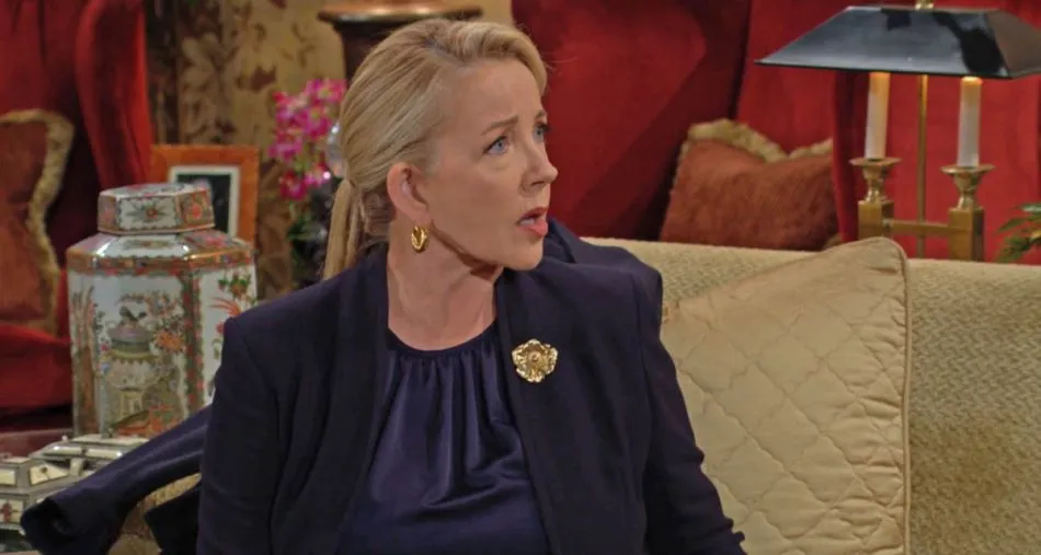 Nikki (Melody Thomas Scott) découvre la fuite supposée de Diane (Susan Walters) Nikki (Melody Thomas Scott) découvre la fuite supposée de Diane (Susan Walters)