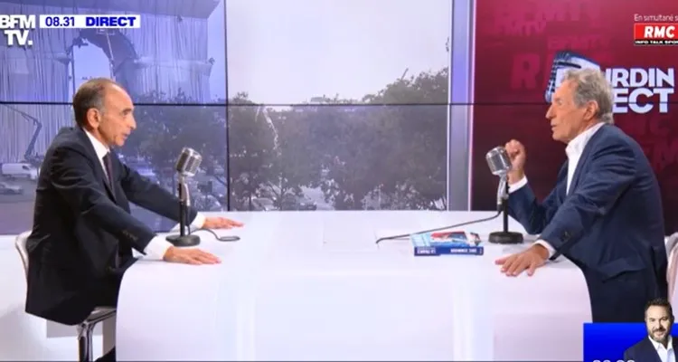 BFMTV : record d’audience pour Eric Zemmour chez Jean-Jacques Bourdin BFMTV : record d’audience pour Eric Zemmour chez Jean-Jacques Bourdin