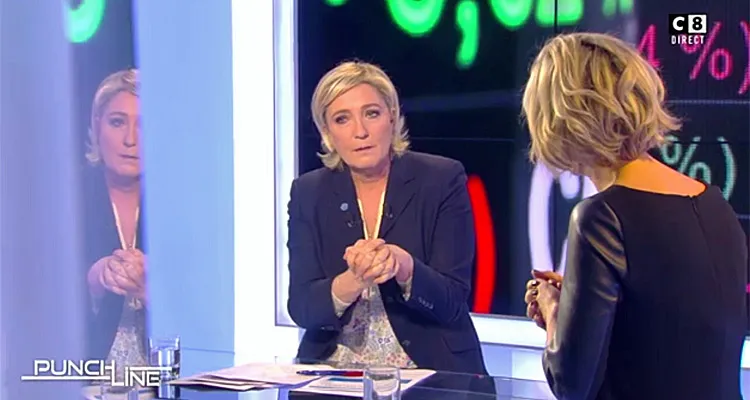 Punchline : Marine Le Pen fait jeu égal avec Gilbert Collard et mieux que Florian Philippot