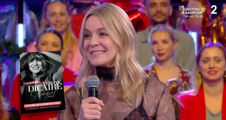 Véronic DiCaire débarque sur le plateau de N’oubliez pas les paroles sur France 2.