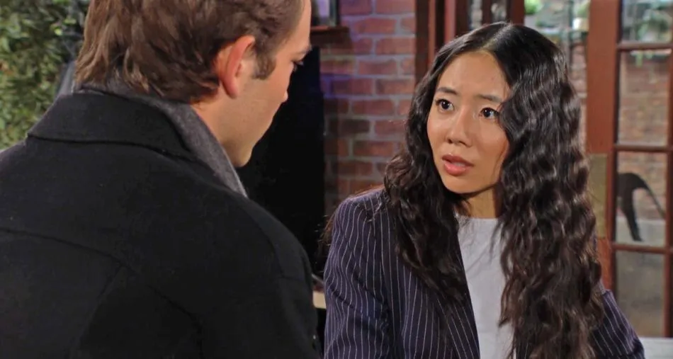 Allie (Kelsey Wang) découvre la vérité sur le baiser entre Noah (Rory Gibson) et Audra (Zuleyka Silver) Allie (Kelsey Wang) découvre la vérité sur le baiser entre Noah (Rory Gibson) et Audra (Zuleyka Silver)