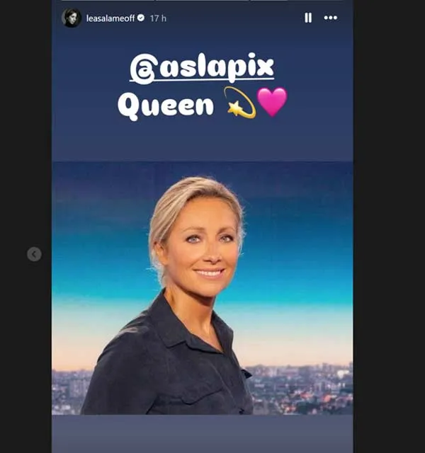 Le message de Léa Salamé, qui présentera le JT de 20 heures de France 2 à la rentrée, à Anne-Sophie Lapix. Le message de Léa Salamé, qui présentera le JT de 20 heures de France 2 à la rentrée, à Anne-Sophie Lapix.