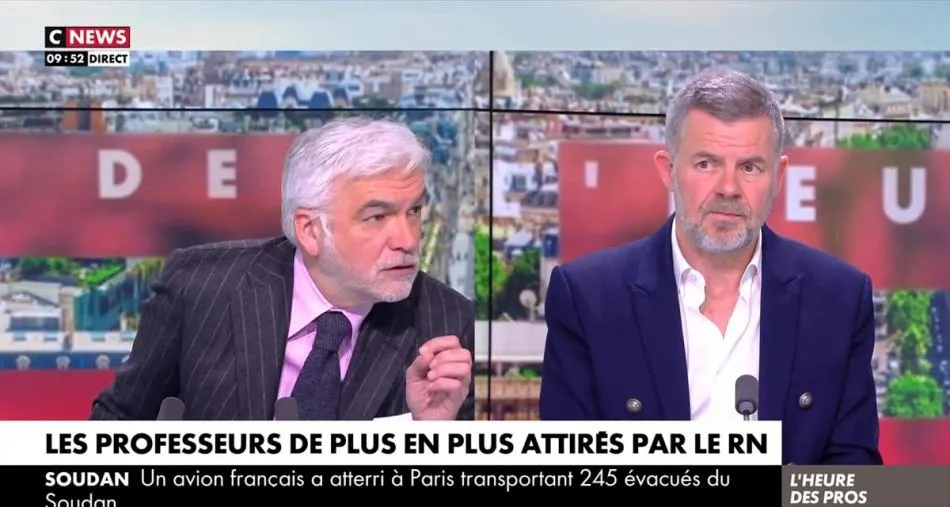 L’Heure des Pros : Pascal Praud taclé en direct, censure dénoncée avec Eric Naulleau sur CNews