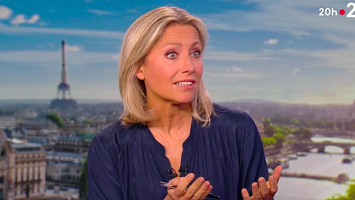 Anne-Sophie Lapix s'effondre en direct sur France 2 | Toutelatele
