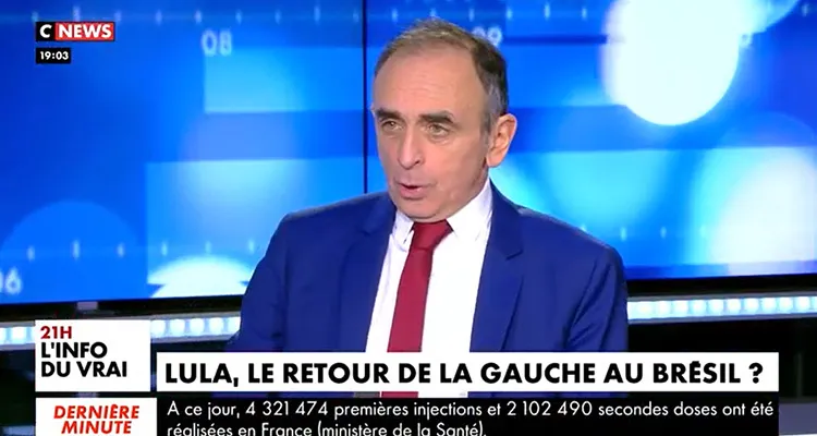 Face à l’info : coup de tonnerre pour Eric Zemmour, record d’audience pour CNews Face à l’info : coup de tonnerre pour Eric Zemmour, record d’audience pour CNews