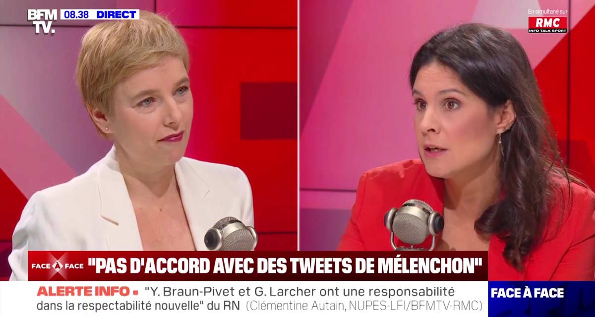 Clémentine Autain (LFI) a-t-elle menti sur BFMTV ? Apolline de Malherbe clarifie son attaque 