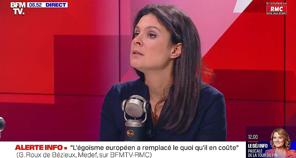 BFMTV : “Faut assumer !” Apolline de Malherbe recadre son invité, problème sur le plateau