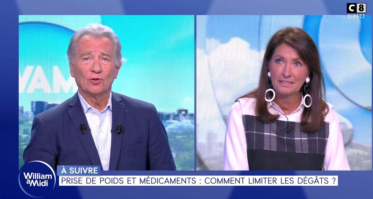 C8 : William Leymergie crie en direct, Brigitte Milhau quitte le plateau de William à midi