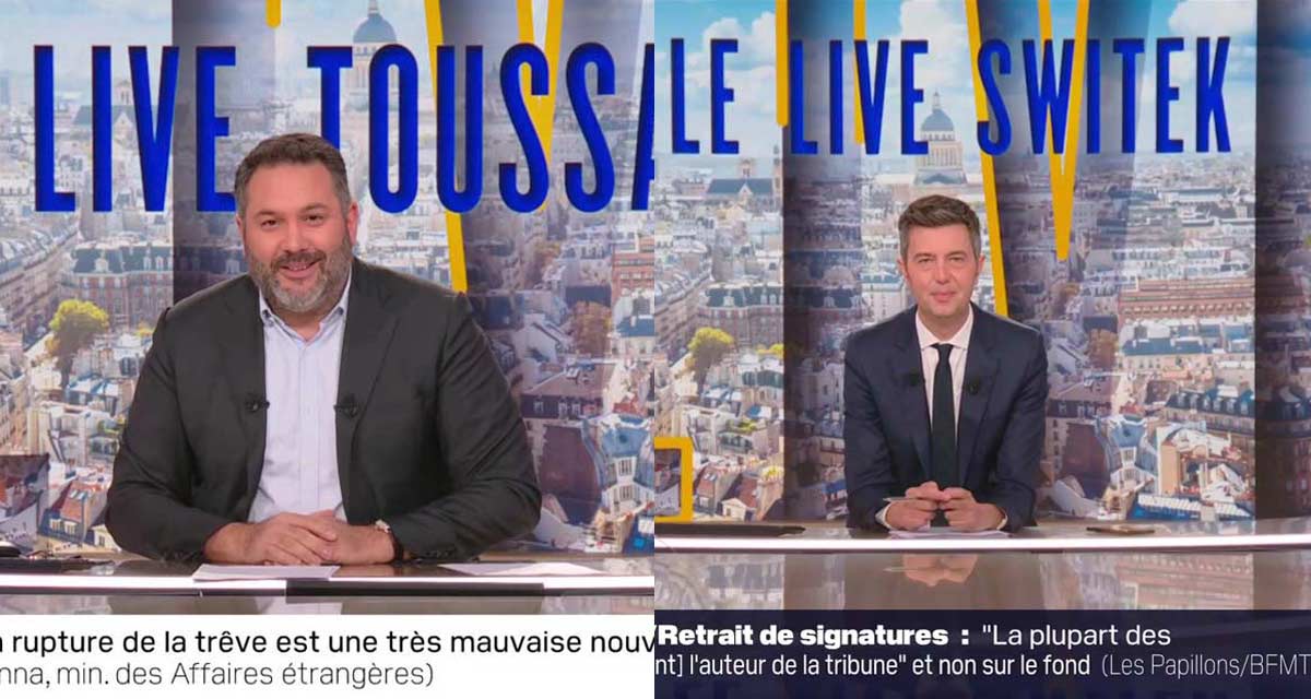 Ce que Bruce Toussaint a dit à Maxime Switek lors de son départ de BFMTV