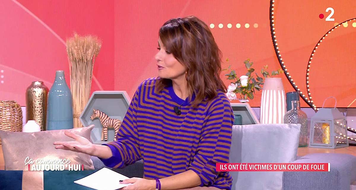 France 2 : Faustine Bollaert chute, un invité poignardé devant sa femme enceinte