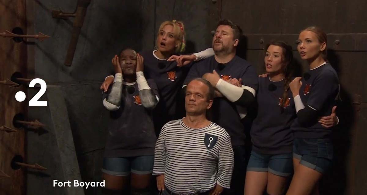 Fort Boyard, les candidats du 9 juillet 2022 : Emilie Broussouloux, Cécile Djunga, Elodie Gossuin, Amandine Petit... face à Blanche (Delphine Wespiser) sur France 2