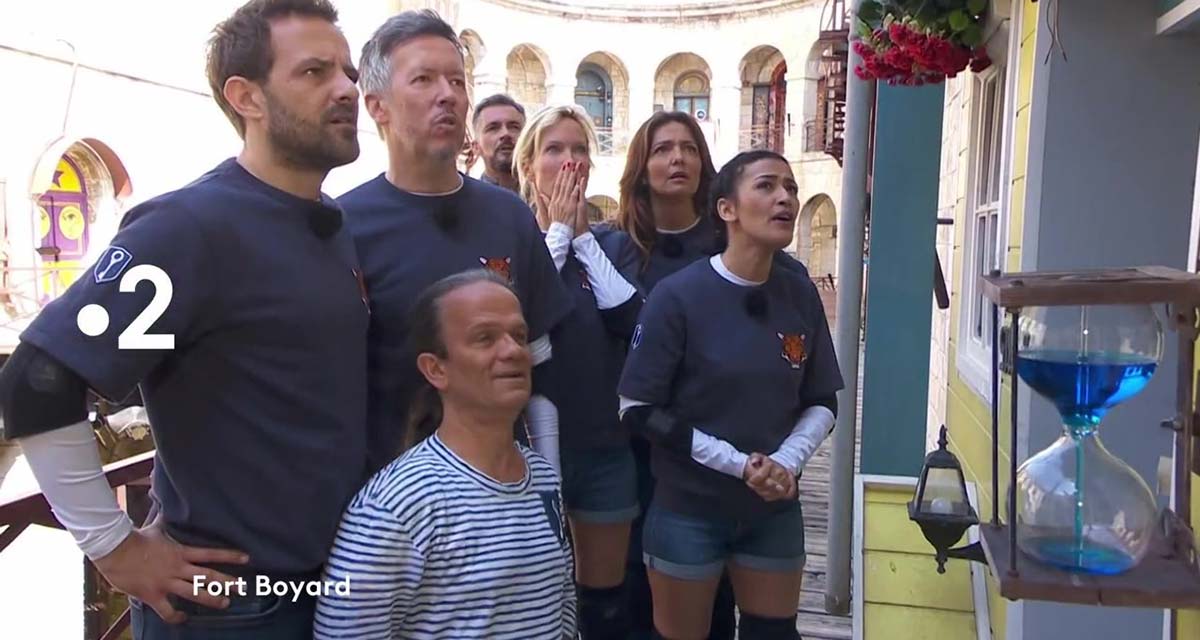 Fort Boyard, les candidats du 13 août 2022 : Jean-Luc Lemoine,  Yoann Riou. Karima Charni, Carinne Teyssandier... face au Père Fouras sur France 2