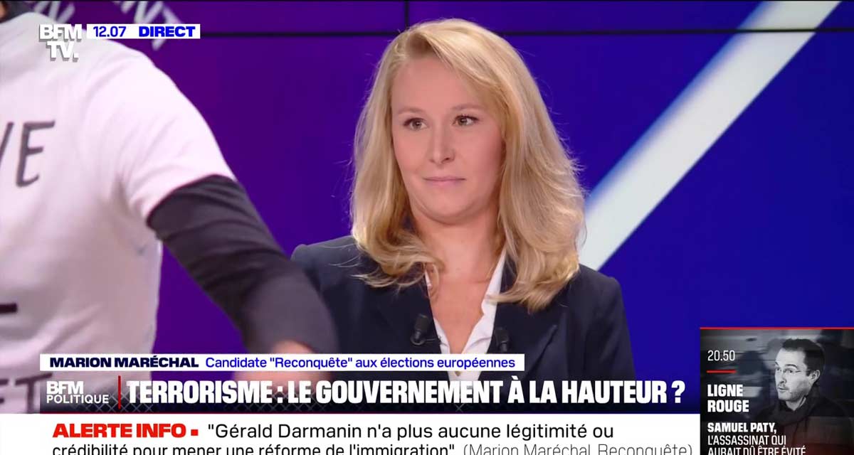 Incident en direct pour Marion Maréchal, BFMTV évacue son plateau en urgence