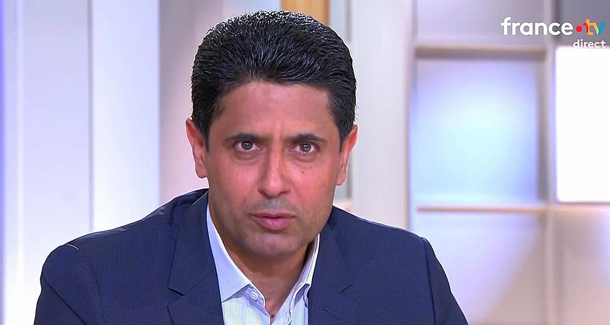 Nasser Al-Khelaïfi en larmes, le Président du PSG craque face à Anne-Elisabeth Lemoine Nasser Al-Khelaïfi en larmes, le Président du PSG craque face à Anne-Elisabeth Lemoine
