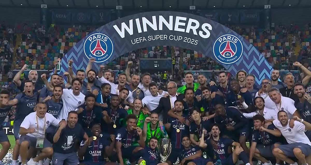 Le PSG remporte la Supercoupe d’Europe, coup de théâtre pour Canal+ 