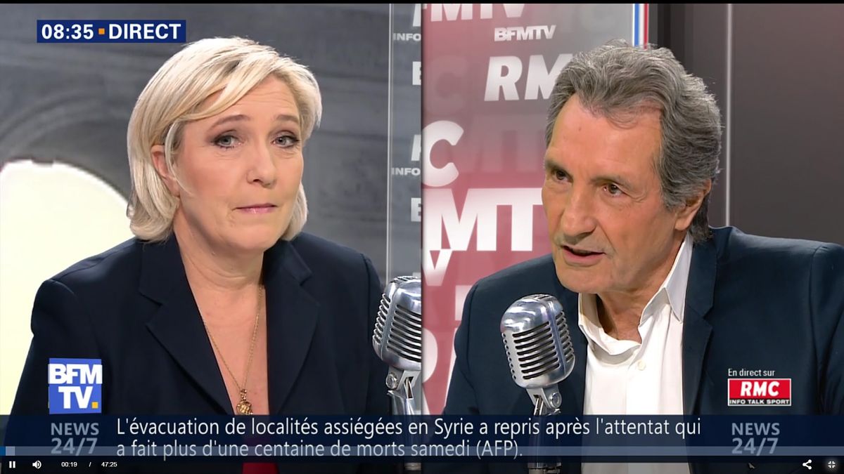 BFM TV, l’heure du choix : Emmanuel Macron et Marine Le Pen face à Jean-Jacques Bourdin 