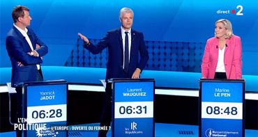 L'émission politique (audiences) : Le Pen boudée, Dupont-Aignan et Lalanne impuissants
