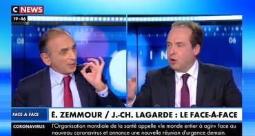 Face à l'info (audiences) : Jean-Christophe Lagarde et Eric Zemmour portent CNews jusqu'en fin de soirée