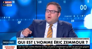 Face à l'info : Christine Kelly recadre Marc Menant sur CNews, les révélations de Mathieu Bock-Côté sur Eric Zemmour