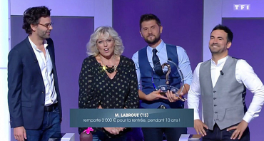 Le grand concours des animateurs : Christophe Beaugrand gagnant du trophée, Alex Goude et Thomas Isle mis en échec ce 7 septembre sur TF1