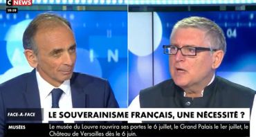 Face à l'info : Eric Zemmour conforte Le Pen, De Villiers, Chevènement... le face à face avec Michel Onfray explose les audiences